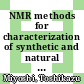NMR methods for characterization of synthetic and natural polymers [E-Book] /