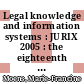 Legal knowledge and information systems : JURIX 2005 : the eighteenth annual conference [E-Book] /