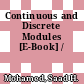 Continuous and Discrete Modules [E-Book] /