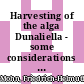 Harvesting of the alga Dunaliella - some considerations concerning its cultivation and impact on the production costs of beta-carotene : report on centrifugation and flocculation / flotation experiments [E-Book] /