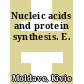 Nucleic acids and protein synthesis. E.