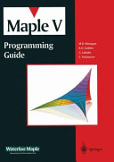 Maple V programming guide.