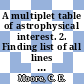 A multiplet table of astrophysical interest. 2. Finding list of all lines in the table of multiplets.