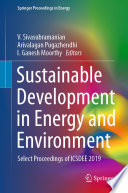 Sustainable Development in Energy and Environment [E-Book] : Select Proceedings of ICSDEE 2019 /