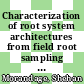 Characterization of root system architectures from field root sampling methods [E-Book] /