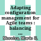Adapting configuration management for Agile teams : balancing sustainability and speed [E-Book] /