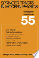 Low Energy Hadron Interactions [E-Book] : Compilation of Coupling Constants and Low Energy Parameters /