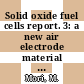 Solid oxide fuel cells report. 3: a new air electrode material (La, Sr)(Mn, Cr) O3 for SOFC /