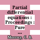 Partial differential equations : Proceedings : Pure mathematics: symposium. 0004 : Berkeley, CA, 21.04.1960-22.04.1960.