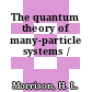 The quantum theory of many-particle systems /