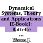 Dynamical Systems, Theory and Applications [E-Book] : Battelle Seattle 1974 Rencontres /