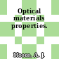 Optical materials properties.