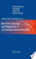Electronic Structure and Magnetism of 3d-Transition Metal Pnictides [E-Book] /