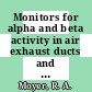 Monitors for alpha and beta activity in air exhaust ducts and stacks : [E-Book]