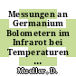 Messungen an Germanium Bolometern im Infrarot bei Temperaturen zwischen 1,57 k und 4,2 k.