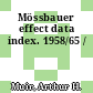 Mössbauer effect data index. 1958/65 /