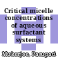 Critical micelle concentrations of aqueous surfactant systems [E-Book]