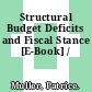 Structural Budget Deficits and Fiscal Stance [E-Book] /
