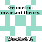 Geometric invariant theory.