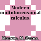 Modern multidimensional calculus.