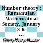 Number theory : Ramanujan Mathematical Society, January 3-6, 1996, Tiruchirapalli, India [E-Book] /