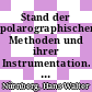 Stand der polarographischen Methoden und ihrer Instrumentation. 1. Gleichspannungsverfahren [E-Book] /