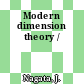 Modern dimension theory /