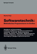 Softwaretechnik: methodisches Programmieren im Grossen.