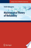 Maintenance Theory of Reliability [E-Book] /