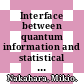Interface between quantum information and statistical physics / [E-Book]