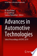 Advances in Automotive Technologies [E-Book] : Select Proceedings of ICPAT 2019 /