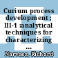 Curium process development ; III-1 :analytical techniques for characterizing solvent : [E-Book]