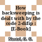 How backsweeping is dealt with by the code 2-difip : [E-Book]