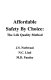 Affordable safety by choice : the life quality method /