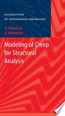 Modeling of Creep for Structural Analysis [E-Book] /