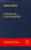 Applied life data analysis /