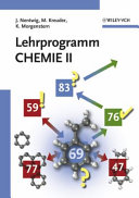 Lehrprogramm Chemie. 2 : 8 Programme allgemeine Chemie, 17 Programme organische Chemie /