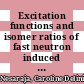 Excitation functions and isomer ratios of fast neutron induced reactions on zinc, gallium and germanium [E-Book] /