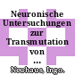 Neuronische Untersuchungen zur Transmutation von Transuranelementen, insbesondere von 243AM und 244Cm /