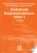 Frick/Knöll Baukonstructionslehre 1 [E-Book] /