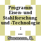 Programm Eisen- und Stahlforschung und -Technologie : Statusbericht. 1980.