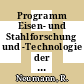 Programm Eisen- und Stahlforschung und -Technologie der Bundesregierung: Statusbericht. 1984 Bd 02 : Vorträge : Bad-Neuenahr, 03.09.1984-05.09.1984.