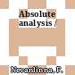 Absolute analysis /