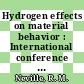Hydrogen effects on material behavior : International conference on the effect of hydrogen on the behavior of materials 0004: proceedings : Moran, WY, 12.09.89-15.09.89.
