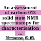 An assessment of carbon-013 solid state NMR spectroscopy for characterisation of New Zealand coals.