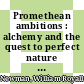 Promethean ambitions : alchemy and the quest to perfect nature [E-Book] /
