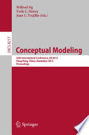 Conceptual Modeling [E-Book] : 32th International Conference, ER 2013, Hong-Kong, China, November 11-13, 2013. Proceedings /