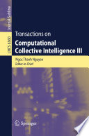 Transactions on Computational Collective Intelligence III [E-Book] /
