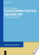 Noncommutative geometry : a functorial approach [E-Book] /