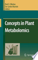Concepts in Plant Metabolomics [E-Book] /